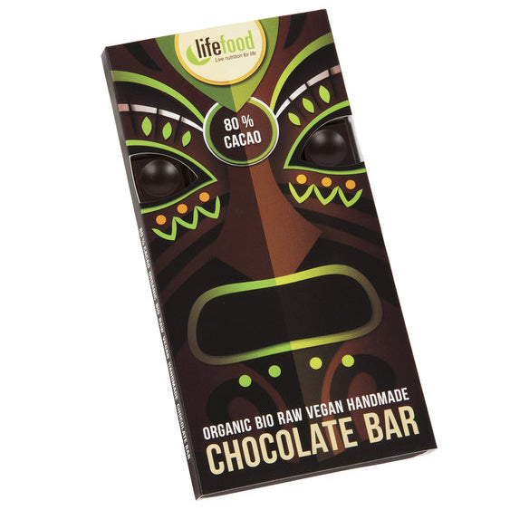 Lifefood Chocolate Bar 80% Kakao vegan bio glutenfrei weizenfrei