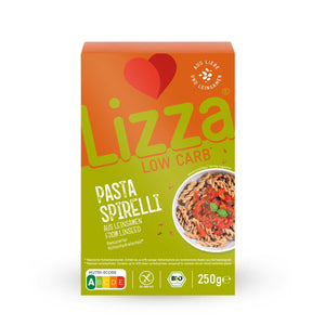 Lizza Low Carb Pasta Spirelli/Fusilli Teigwaren glutenfrei weizenfrei 