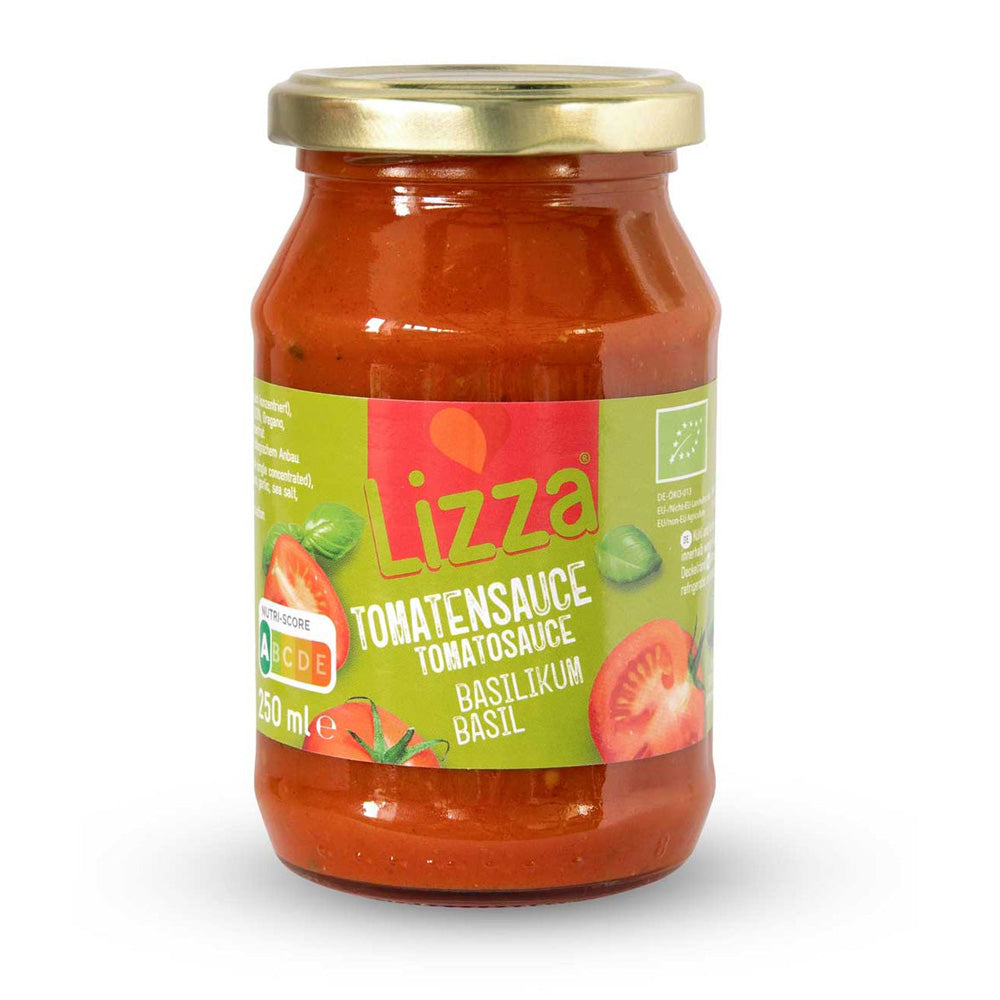 Lizza Bio Low Carb Tomatensauce für glutenfreie Pasta Gerichte