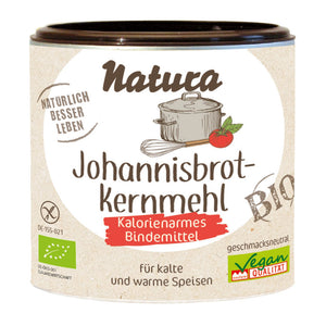 Natura Johannisbrotkernmehl Mehl pur glutenfrei weizenfrei vegan bio