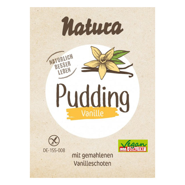 Natura Puddingpulver Vanille bio vegan glutenfrei weizenfrei 
