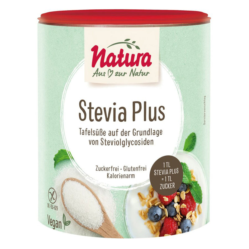 Natura Stevia Plus Zuckerfrei Tafelsüße glutenfrei weizenfrei vegan
