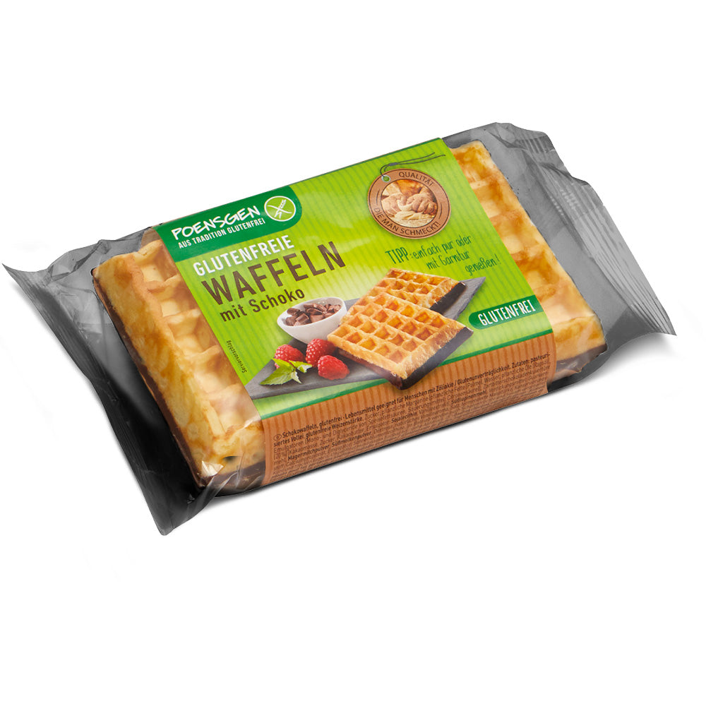 Poensgen Waffeln mit Schoko glutenfrei bei Zöliakie geeignet