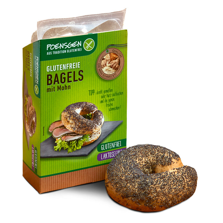 Poensgen Bagels mit Mohn glutenfrei laktosefrei