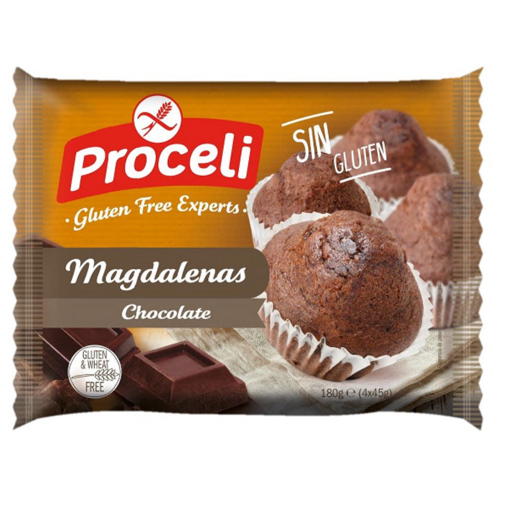 Proceli Magdalenas Chocolate Muffin Kuchen glutenfrei weizenfrei 