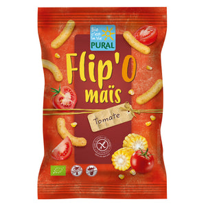 Pural Maisflips Tomate Snack glutenfrei weizenfrei bio vegan Zöliakie