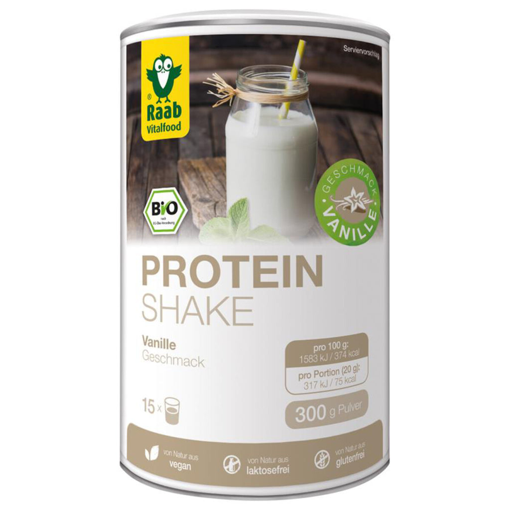 Raab Vital Protein Shake Vanille Fitness glutenfrei weizenfrei bio