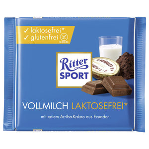 Ritter Sport Vollmilch Schokolade Laktosefrei glutenfrei weizenfrei
