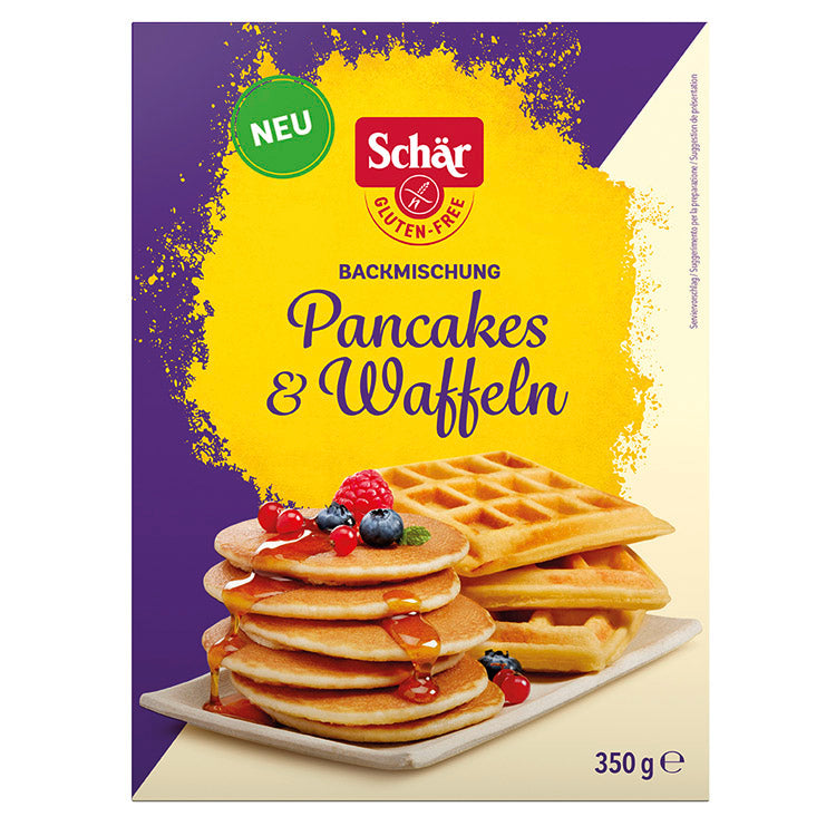 Schär Backmischung Pancakes & Waffeln glutenfrei weizenfrei Zöliakie