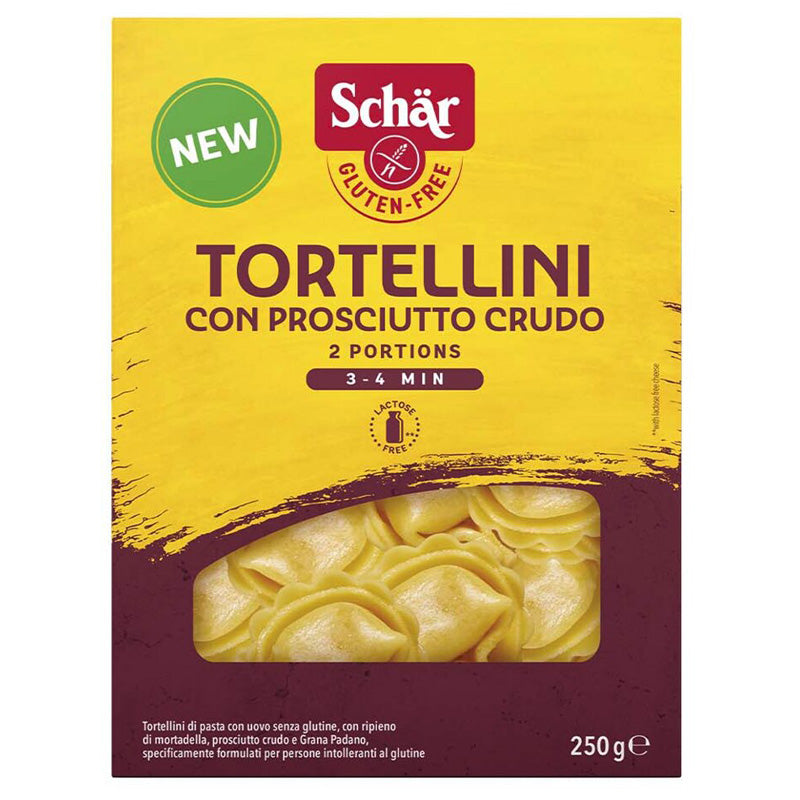 Schär Tortelini Con Prosciutto Crudo Pasta glutenfrei weizenfrei 