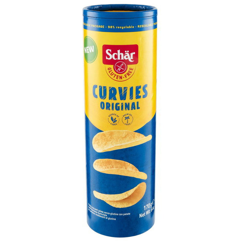Schär Curvies Original Chips Snack glutenfrei weizenfrei Zöliakie