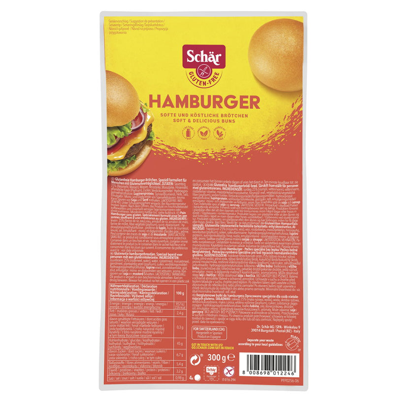 Schär Hamburger Brötchen glutenfrei laktosefrei weizenfrei Zöliakie