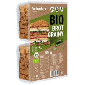 Schnitzer Brot Grainy Toastbrot geschnitten glutenfrei weizenfrei bio