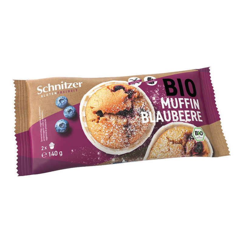 Schnitzer Muffin Blaubeere Blueberry glutenfrei weizenfrei