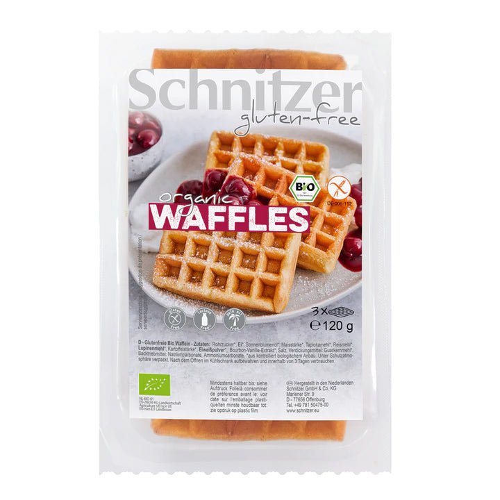 Schnitzer gluten free Waffeln glutenfrei weizenfrei bio Zöliakie