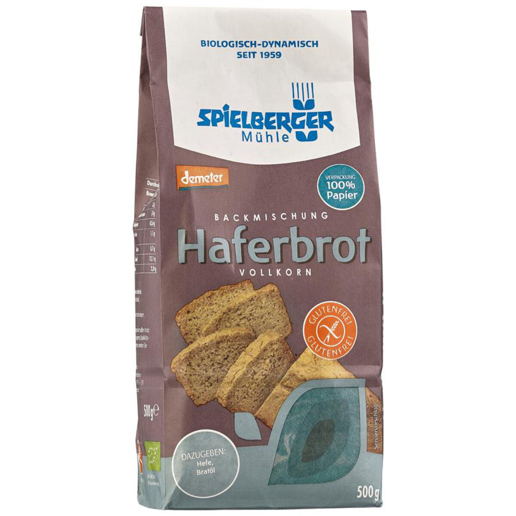 Spielberger Backmix Haferbrot Vollkorn glutenfrei weizenfrei Bio