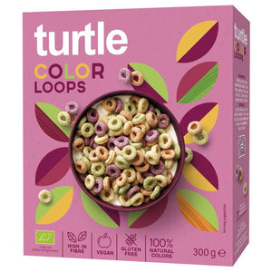 Turtle Color Loops Flakes Müsli Kids glutenfrei weizenfrei Zöliakie