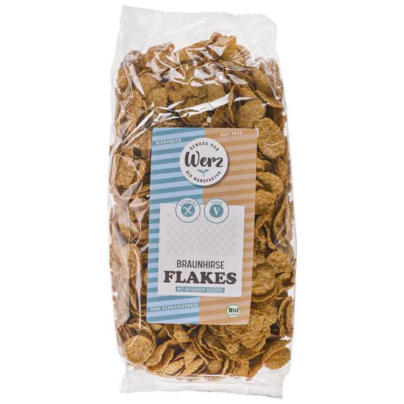 Werz Braunhirse Flakes glutenfrei weizenfrei laktosefrei Bio Zöliakie