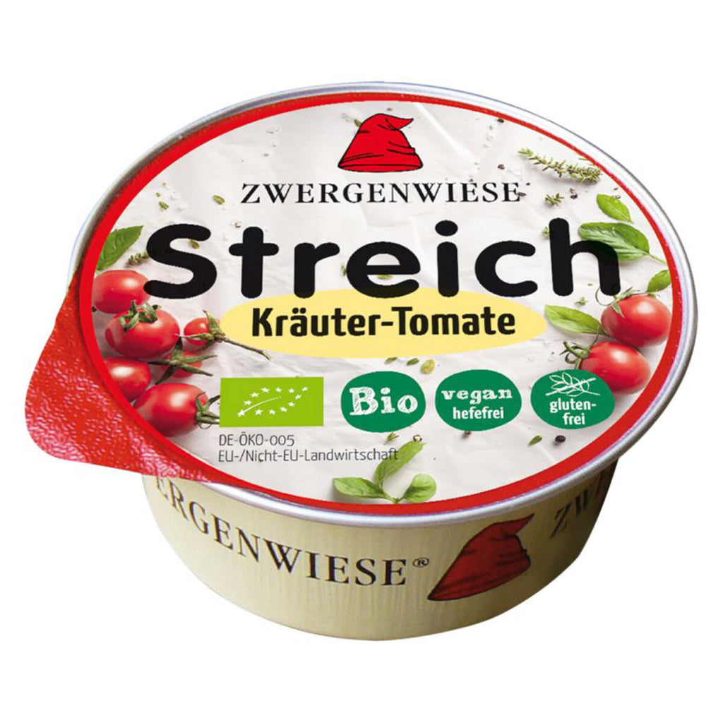 Zwergenwiese Streich Kräuter-Tomate glutenfrei Aufstrich bio vegan