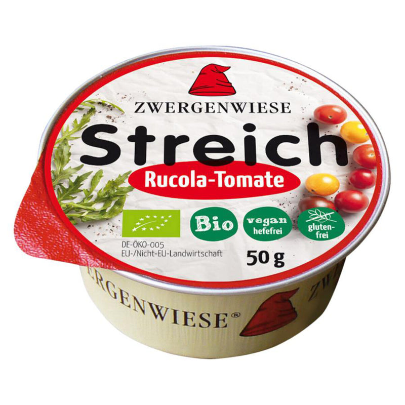 Zwergenwiese Streich Rucola Tomate Brotaufstrich bio vegan glutenfrei