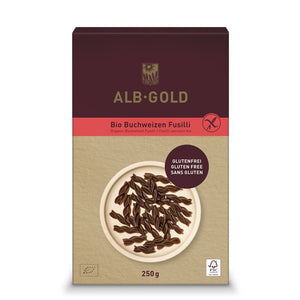 Alb-Gold Buchweizen Fusilli Bio glutenfrei Pasta Nudeln
