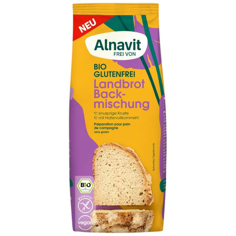 Alnavit Landbrot Backmischung bio glutenfrei vegan