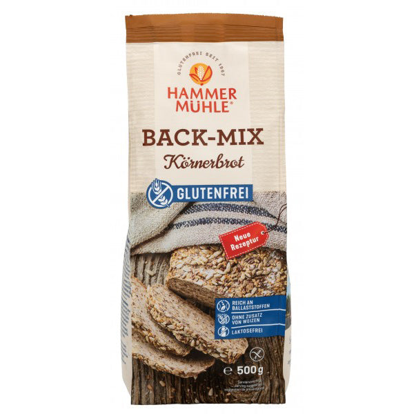 Hammermühle Back-Mix Körnerbrot glutenfrei weizenfrei backen