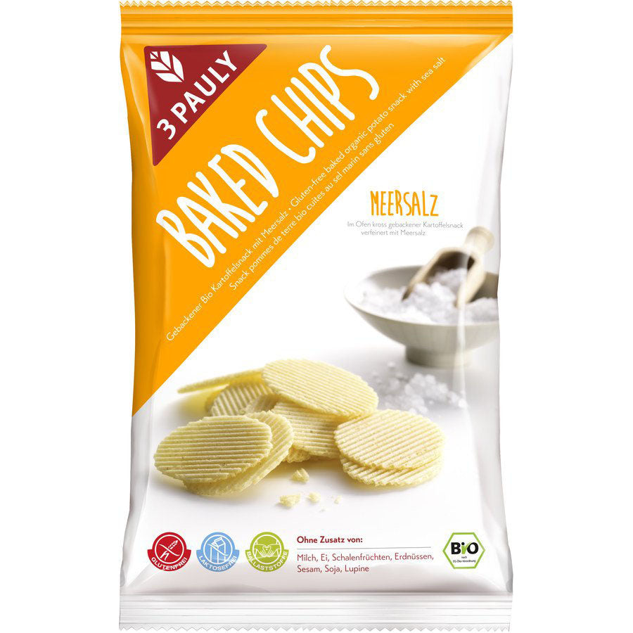 3 Pauly Baked Chips Meersalz glutenfrei