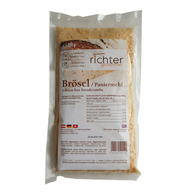 Backwaren Richter Brösel Paniermehl glutenfrei