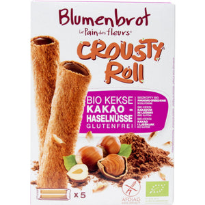 Blumenbrot Crousty Roll Kakao-Haselnüsse Bio glutenfrei
