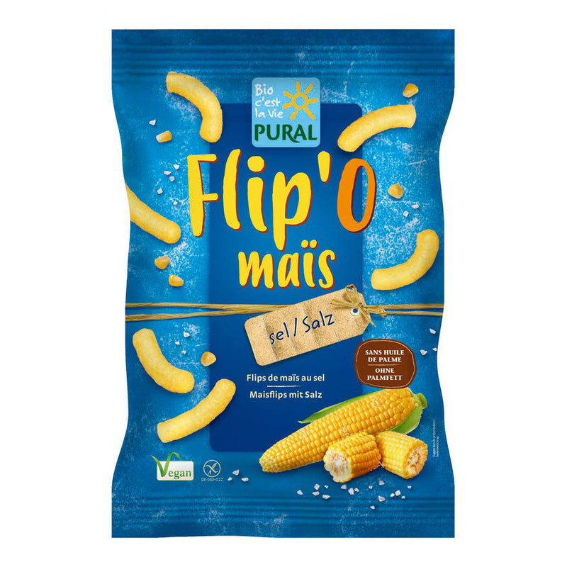 Pural Vegane Mais Flips mit Salz glutenfrei weizenfrei