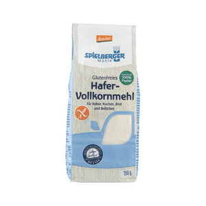 Spielberger Hafer Vollkornmehl glutenfrei für Kekse, Kuchen, Brot und Brötchen.