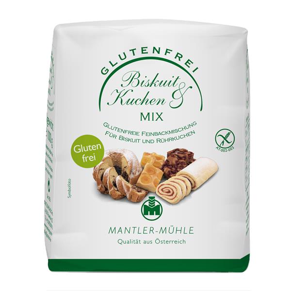 Mantler Mühle Biskuit und Kuchen Mix glutenfrei