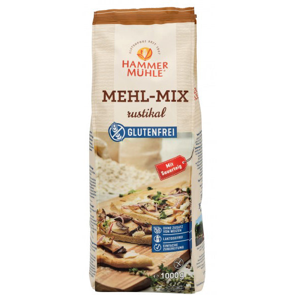 Hammermühle Mehl Mix Rustikal glutenfrei mit Sauerteig