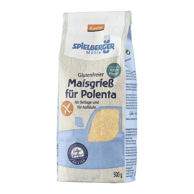 Spielberger Mühle Polenta Maisgrieß demeter glutenfrei weizenfrei 