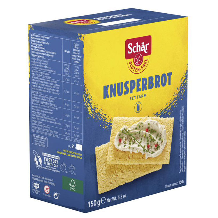 schär knusperbrot fette croccanti glutenfrei weizenfrei fettarm laktosefrei