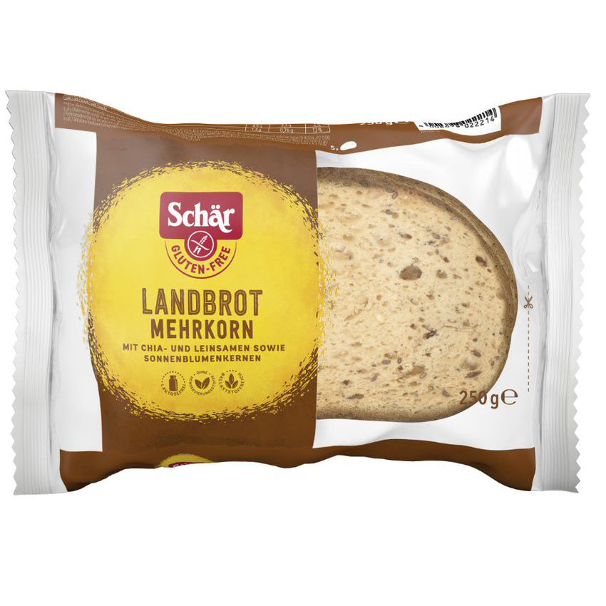 schär landbrot mehrkorn brot glutenfrei weizenfrei Zöliakie