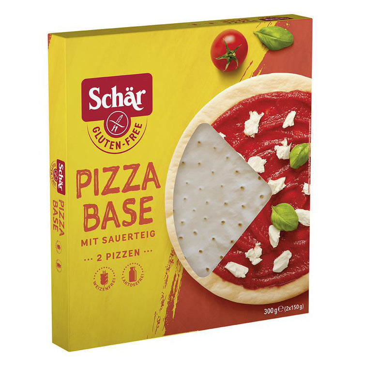 Schär Pizza Base Pizzaboden mit Sauerteig glutenfrei weizenfrei laktosefrei
