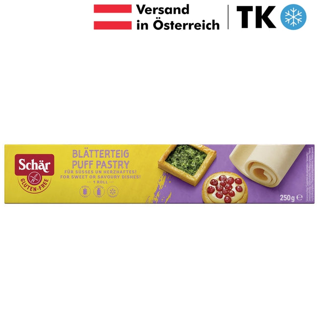 Schär Blätterteig TK glutenfrei weizenfrei laktosefrei Zöliakie