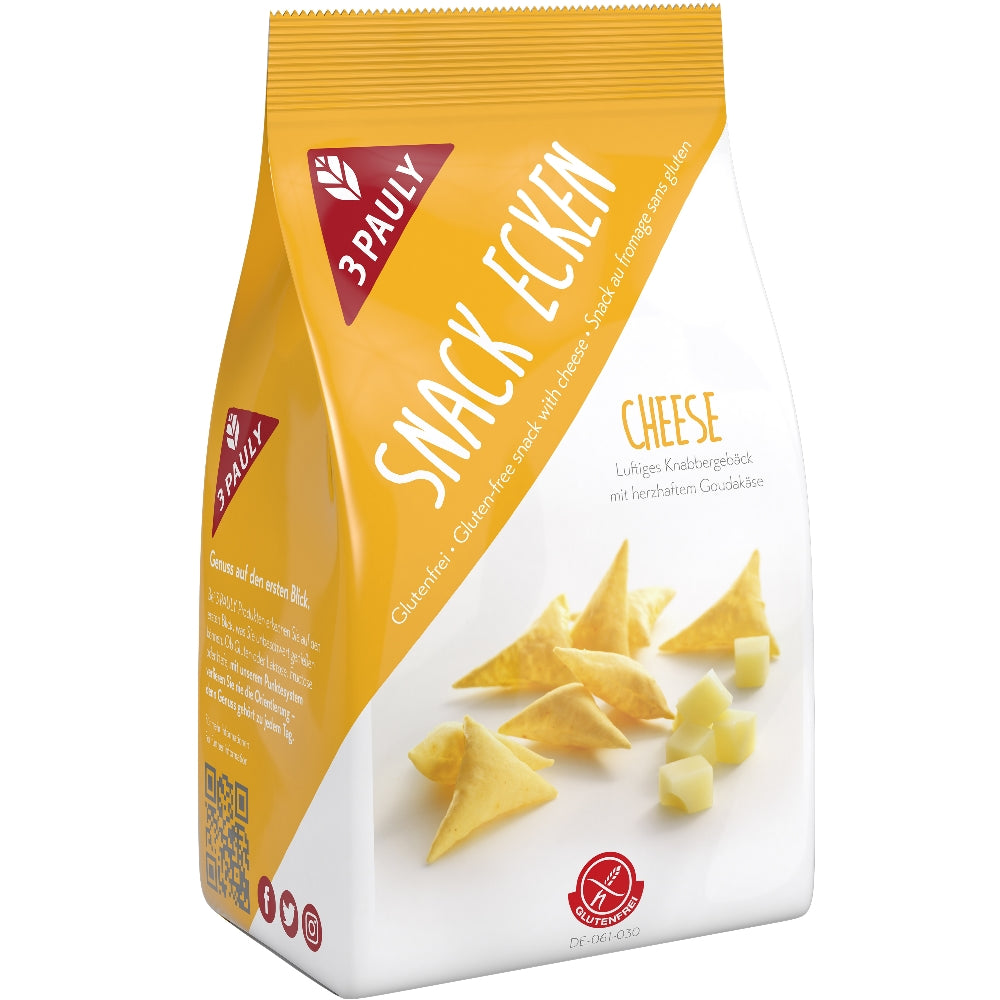 3 Pauly Snack Ecken Cheese glutenfrei weizenfrei Zöliakie