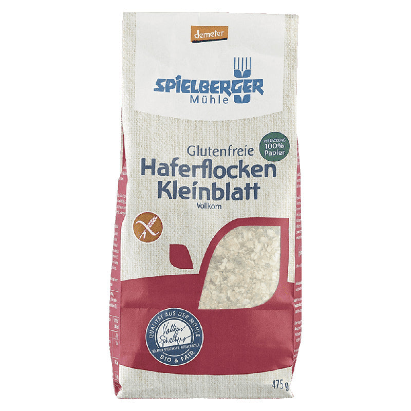 Spielberger Haferflocken Kleinblatt glutenfrei weizenfrei Zöliakie