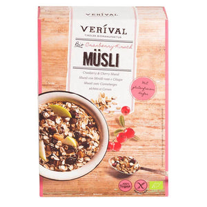 Verival Cranberry-Kirsch Müsli bio vegan glutenfrei Frühstück