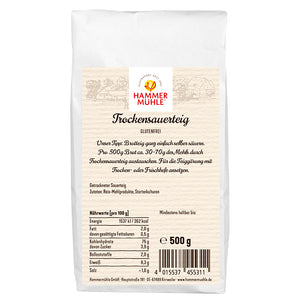 Hammermühle Trockensauerteig glutenfrei weizenfrei Zöliakie