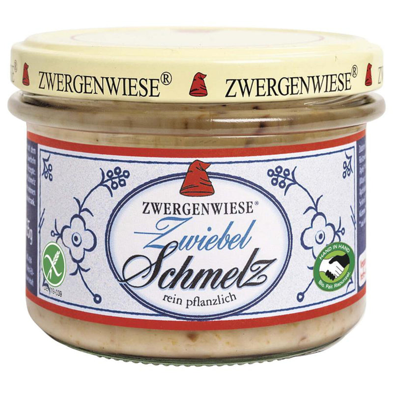 Zwergenwiese Zwiebel Schmelz Aufstrich glutenfrei weizenfrei vegan bio